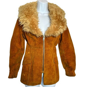 COPY - Sears Vintage Suede Fur Coat: A Timeless Piece for the Classic Fashionis…